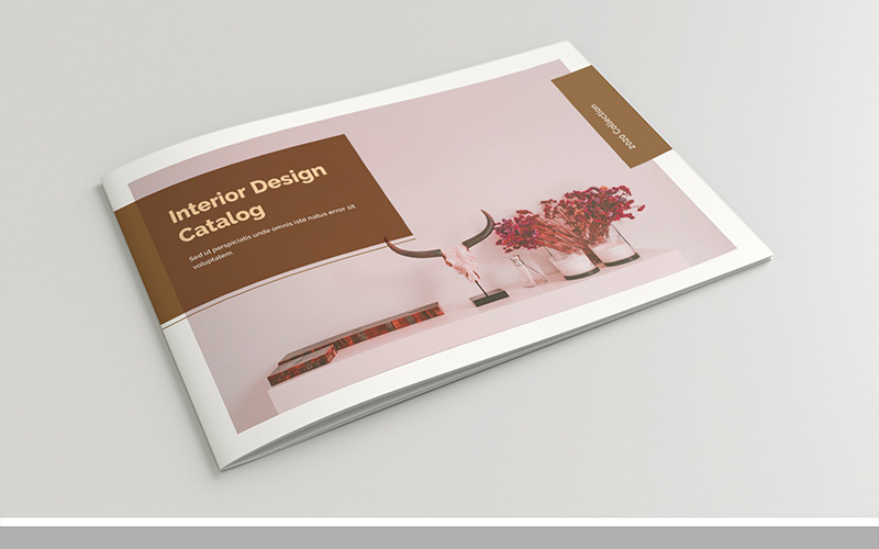 Download Фирменный стиль "Catalog Layout with Brown Accents, 24 Pages - Corporate Identity Template" / Catalog Layout with Brown Accents, 24 Pages - Corporate Identity Template - Фирменный стиль на тему графика template,a5,album,booklet,brochure,catalog,clean,cmyk,company,corporate,creative,deco,decoration,golden,elegant,indesign,interior,landscape,minimal,minimalist
