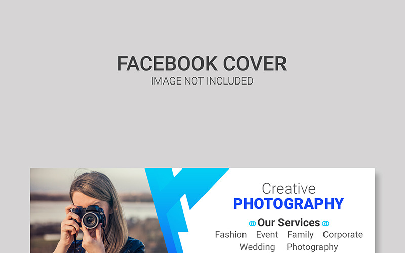 Download Шаблон для соцсетей "Facebook Cover Template for Social Media" / Facebook Cover Template for Social Media - Шаблон для соцсетей на тему графика banner creative template social ads mockup business instagram corporate company promo ads consultant photography camera banners color headers facebook coupon