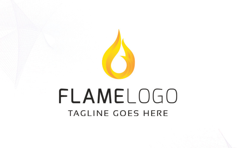 Download Шаблон логотипа "Flame Logo Template" / Flame Logo Template - Шаблон логотипа на тему графика abstract branding burn business cook cooking entertainment film fire flame flames hot illustration management media minimalist movie music restaurant safety