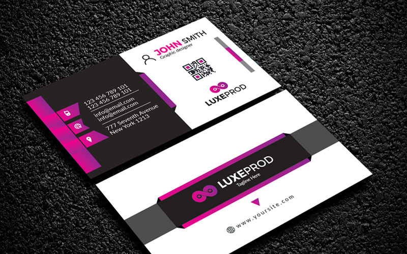 John Smith Professional business card - Corporate Identity Template