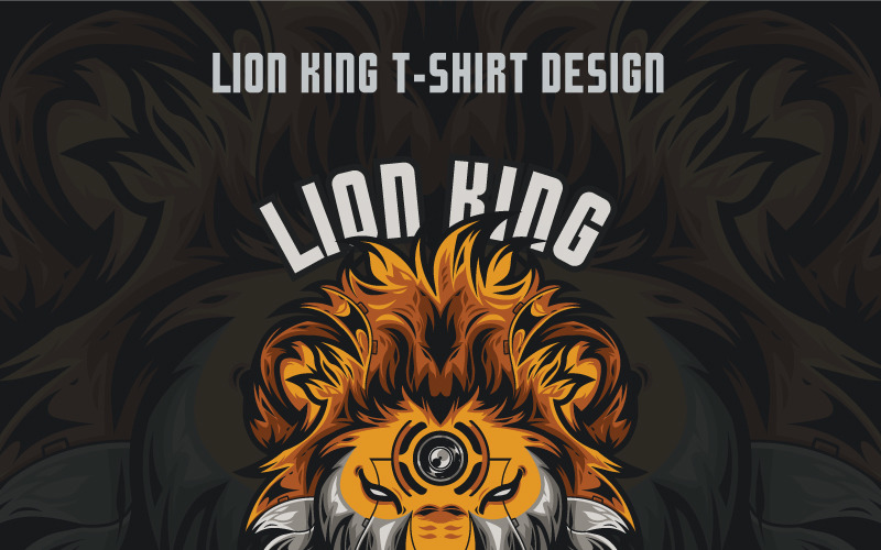 Liong King ілюстрація - дизайн футболки