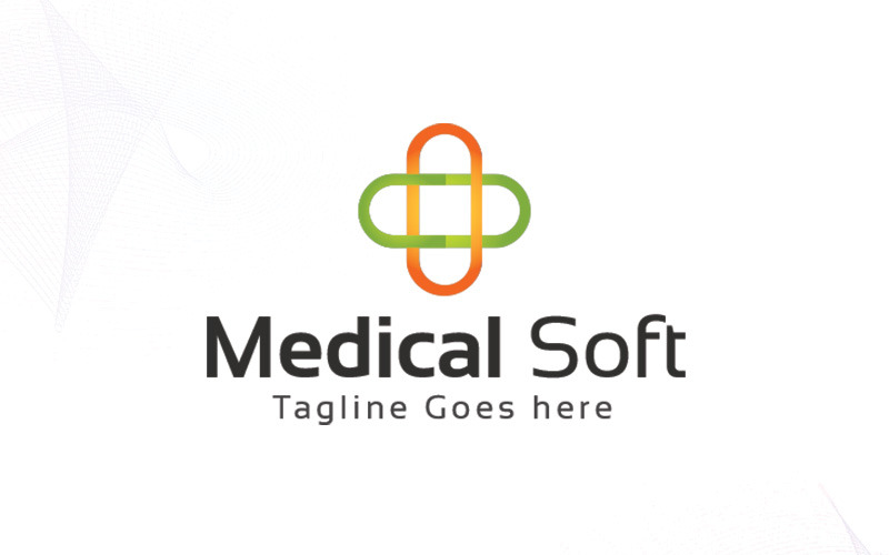 Download Шаблон логотипа "Medical Soft Logo Template" / Medical Soft Logo Template - Шаблон логотипа на тему графика branding business care clean corporate creative display flat game health team identity logo media medical modern plus professional project retina