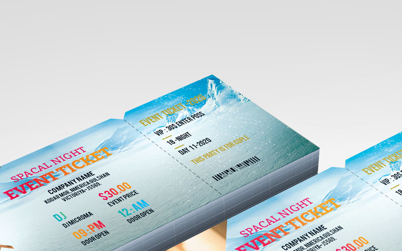 Download Фирменный стиль "Mix - Spacal Night Event Ticket - Corporate Identity Template" / Mix - Spacal Night Event Ticket - Corporate Identity Template - Фирменный стиль на тему графика ticket event liflet computer internet stationery poster id kit blue hi-quality official symple business logo professional modern art standard creative