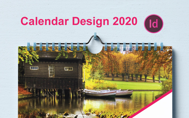 Planificador de diseño de calendario 2020