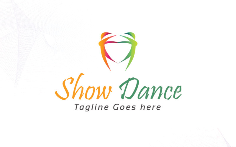 Plantilla de logotipo de danza