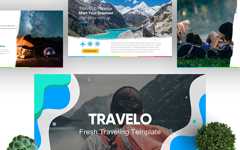 Travelo Fresh (Reizen) PowerPoint-sjabloon