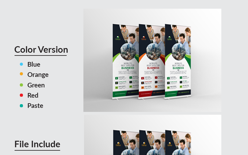 Download Фирменный стиль "Zahid Roll-Up Banner - Corporate Identity Template" / Zahid Roll-Up Banner - Corporate Identity Template - Фирменный стиль на тему графика art artistic blue building business rollup colorful corporate corporet creative graphics green hi-quality id kit internet logo modern multimedia official