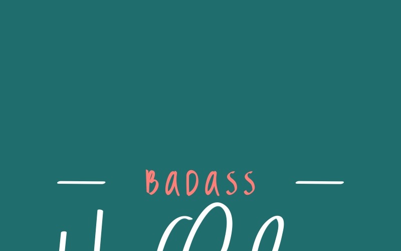 BadassHolliday шрифт