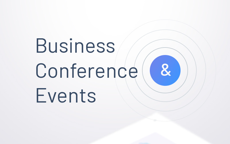 Üzleti konferenciák és események PowerPoint sablon