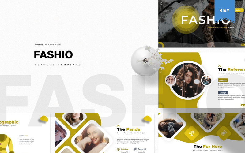 Fashio - modelo de apresentação