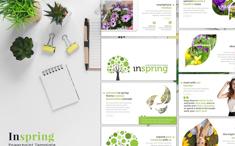 Inspring modelo do PowerPoint