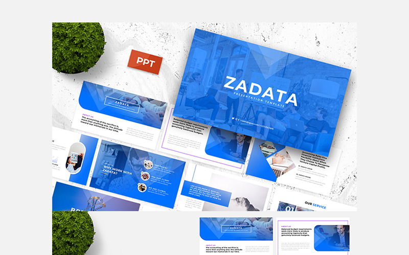 Szablon PowerPoint Zadata-Creative Business Presentation