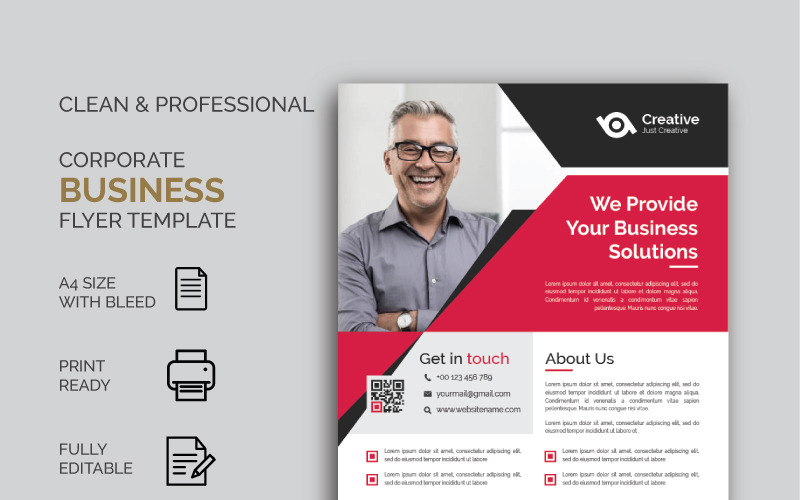 Download Фирменный стиль "Business Flyer - Corporate Identity Template" / Business Flyer - Corporate Identity Template - Фирменный стиль на тему графика corporate flyer business a4 elegant abstract company professional identity flyers template