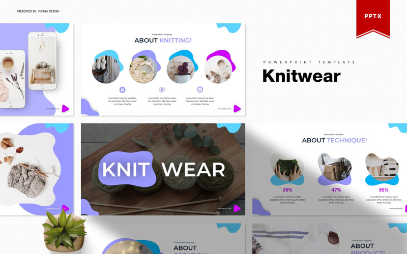 Gebreide kleding | PowerPoint-sjabloon