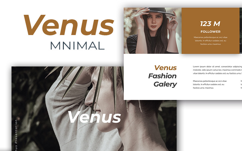 Modèle PowerPoint minimal de Vénus