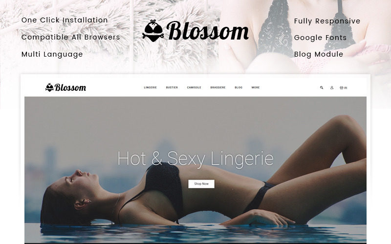 тема магазина нижнего белья prestashop