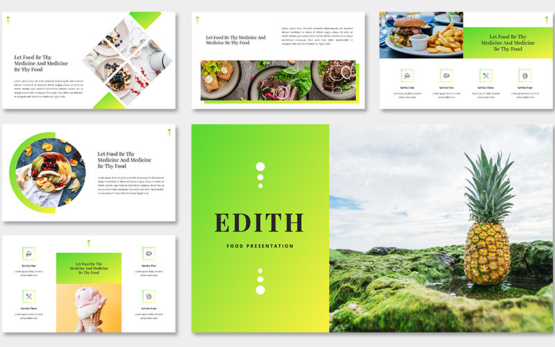 Edith Food - Keynote-sjabloon