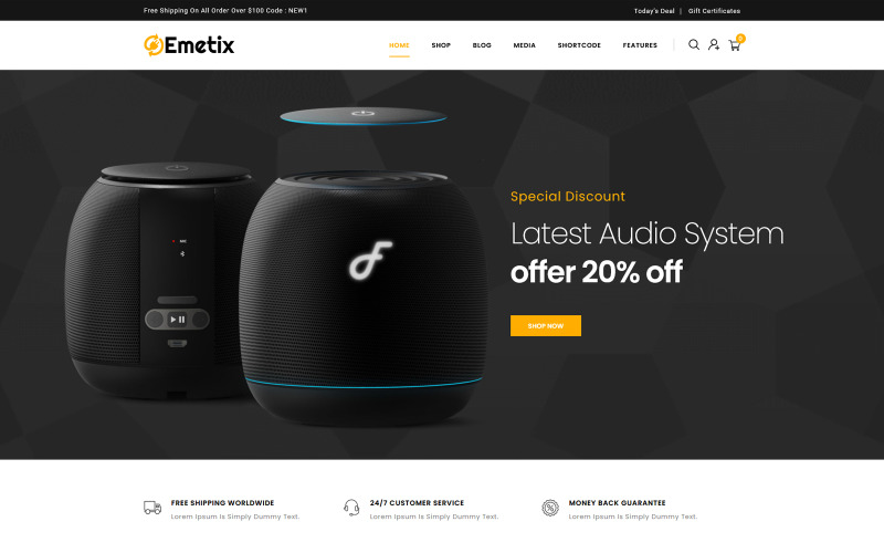 тема цифрового магазина woocommerce