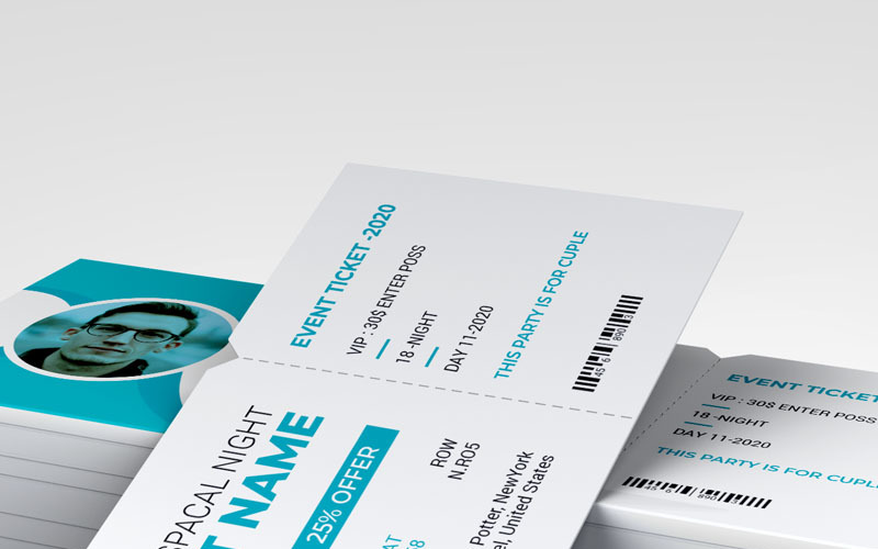 Download Фирменный стиль "Event Ticket Vol_ 1 - Corporate Identity Template" / Event Ticket Vol_ 1 - Corporate Identity Template - Фирменный стиль на тему графика ticket event liflet computer internet stationery poster id kit blue hi-quality official symple business logo professional modern art standard creative