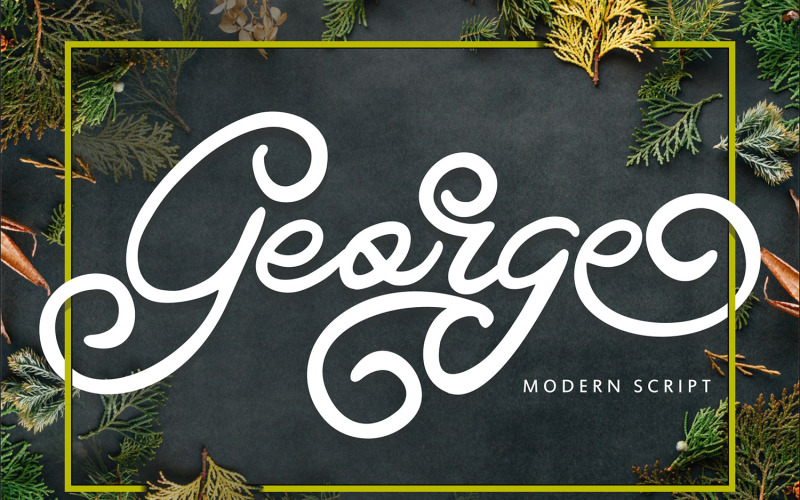 George | Font ricciolo moderno
