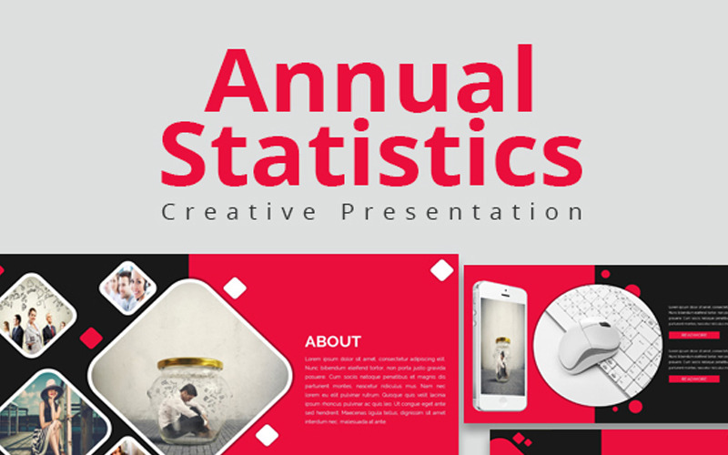 Jährliche Statistik Google Slides