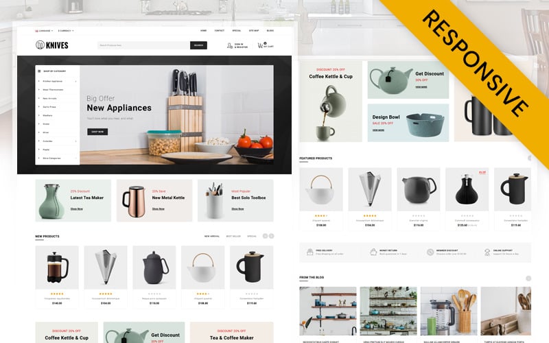 Knives - Kitchen Appliances Store OpenCart Responsive Template