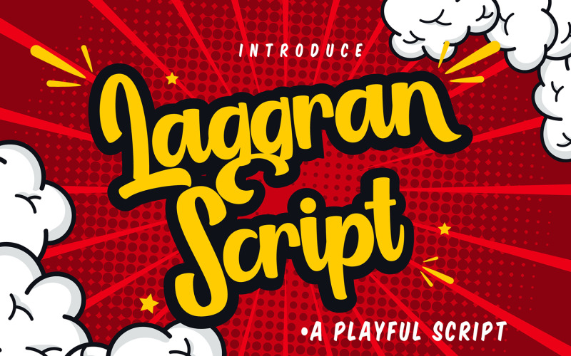 Laggran | Fonte cursiva lúdica