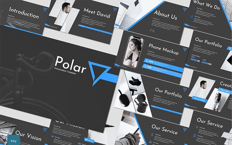 Polar - шаблон Keynote