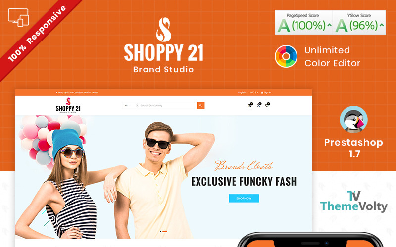 Shoppy21 - Fashion Responsive Store PrestaShop-tema