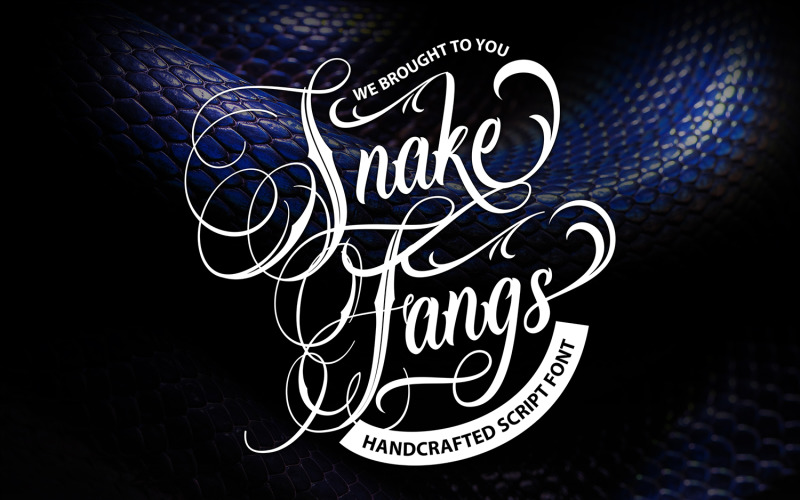 Download Шрифт "Snake Fangs | Handcrafted Cursive Font" / Snake Fangs | Handcrafted Cursive Font - Шрифт на тему графика snake,script,typography,alphabet,type,font,lettering,sign,vector,text,design,abc,symbol,drawn,character,handcrafted,typeface,vintage,logo,label
