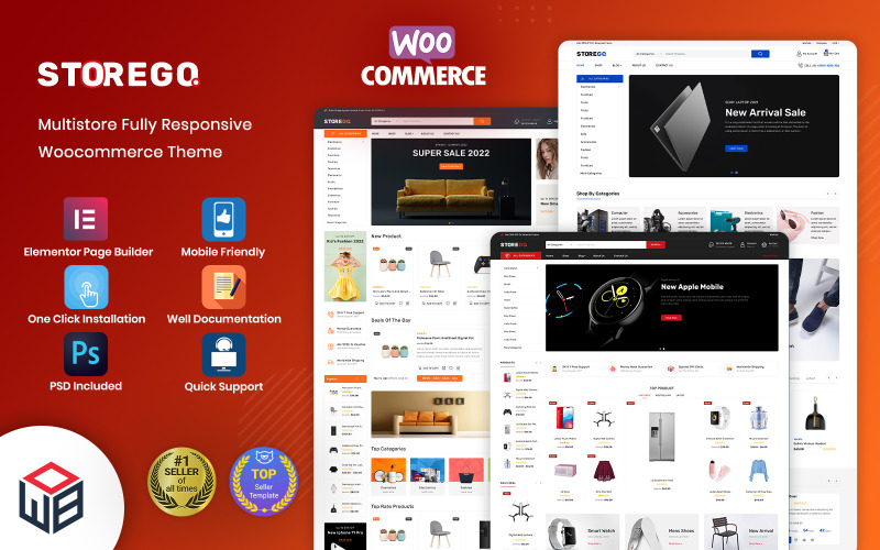 StoreGo - Thème WooCommerce de magasin électronique polyvalent