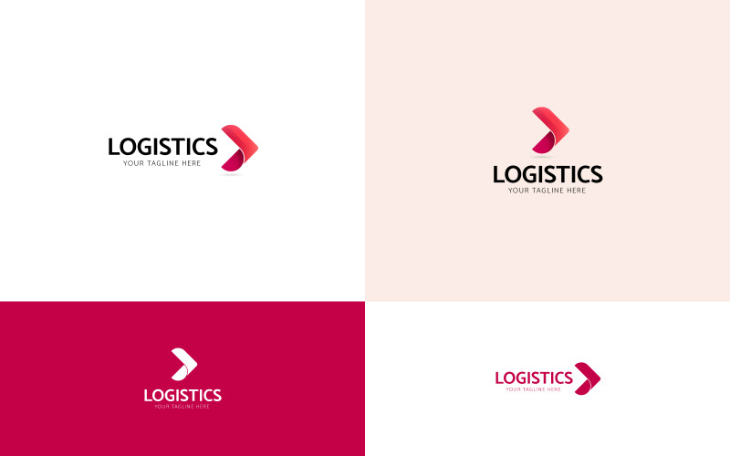Download Шаблон логотипа "Transport Logo Template" / Transport Logo Template - Шаблон логотипа на тему графика transport logistics logo delivery company