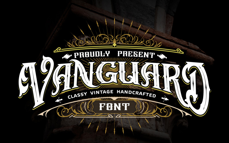 Vanguard | Elegant Vintage handgjord typsnitt