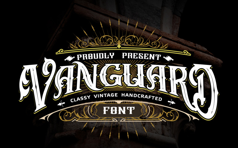 Vanguard | Stijlvolle Vintage handgemaakte lettertype