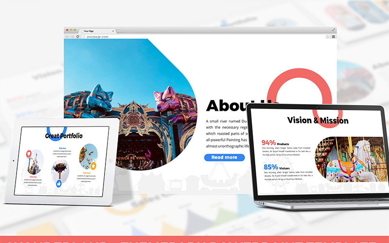 Wonderland – Theme Park PowerPoint sablon