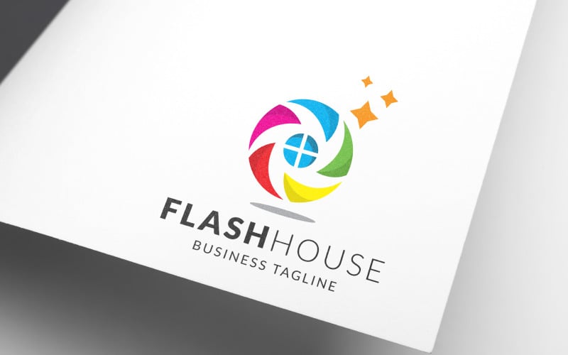Дизайн логотипа Flash House Photography
