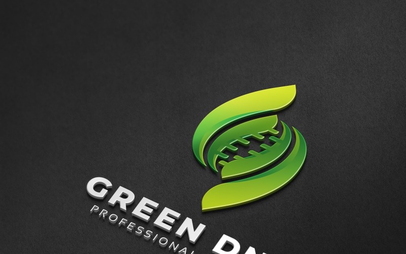 Grön Dna-logotypmall