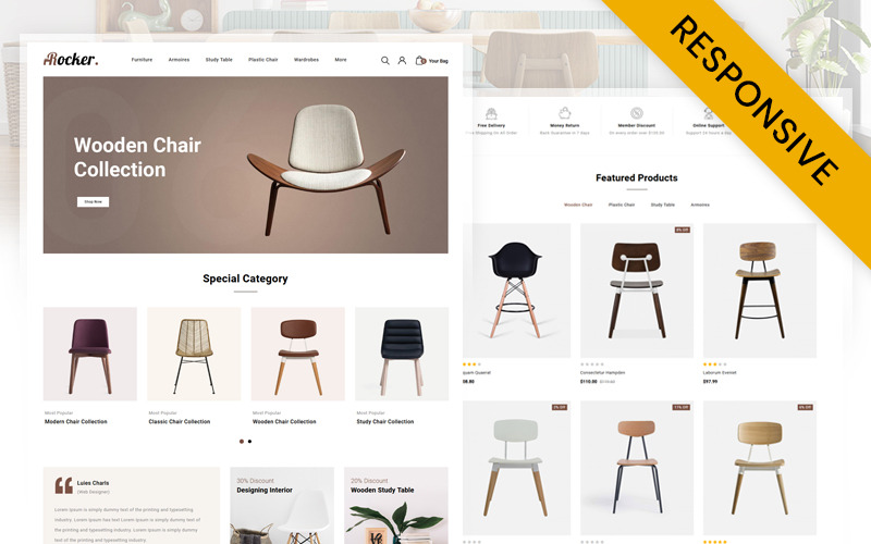 Rocker - 家具店 OpenCart 响应模板