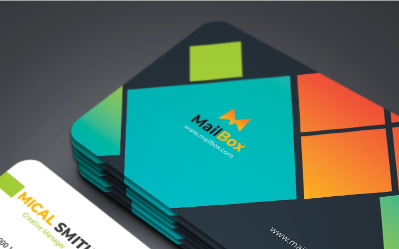 Poštovní schránka - vizitka templste - šablona Corporate Identity
