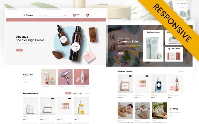 Spazone - Massage Parlour OpenCart Template