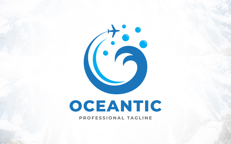 Turist Turizm Okyanus Seyahat Logosu