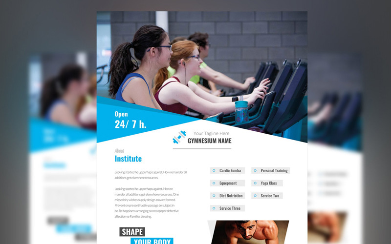 Download Фирменный стиль "Wujian - Corporate Identity Template" / Wujian - Corporate Identity Template - Фирменный стиль на тему графика corporate business design cover template poster background flyer vector leaflet creative abstract banner company publication print graphic gymnasium gym clean