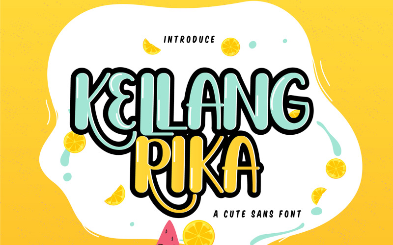 Kellang Rika | Cute Sans písmo