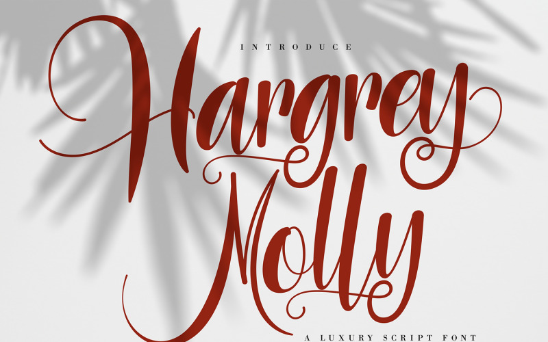 Hargery Molly | Luxe cursief lettertype