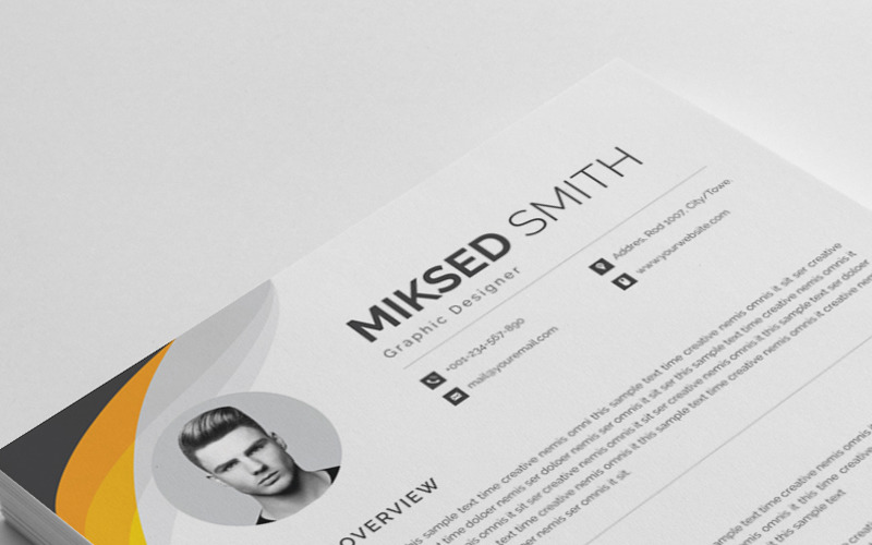 Download Резюме "Miksed Smith Word Resume Template" / Miksed Smith Word Resume Template - Резюме на тему графика resume cv clean creative word infographic modern professional student mac pages manager template bankers doctors job seekers
