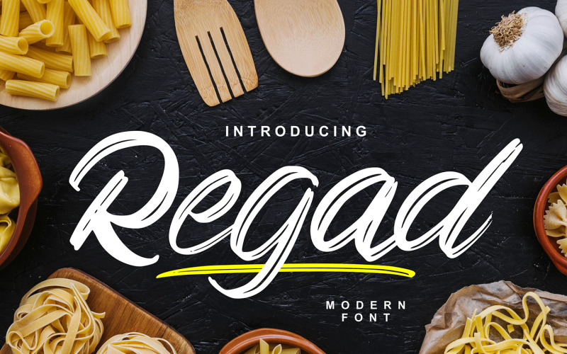 Download Шрифт "Regad | Modern Food Font" / Regad | Modern Food Font - Шрифт на тему графика font,design,modern,background,abstract,vector,graphic,template,hipster,banner,poster,pattern,illustration,business,shape,color,geometric,cover,gradient,food