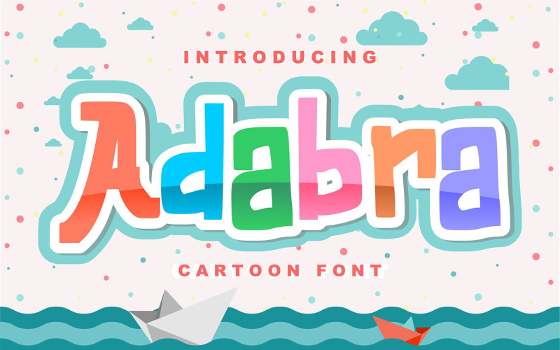 Download Шрифт "Adabra | Decorative Cartoon Font" / Adabra | Decorative Cartoon Font - Шрифт на тему графика abc,decorative,design,alphabet,cartoon,vector,illustration,graphic,font,typography,character,style,sign,letter,type,symbol,text,art,comic,lettering