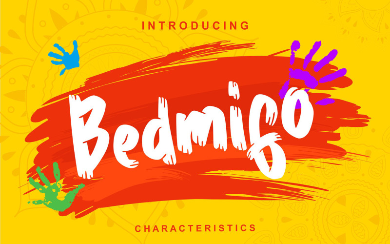 Bedmifo | Características fuente cursiva