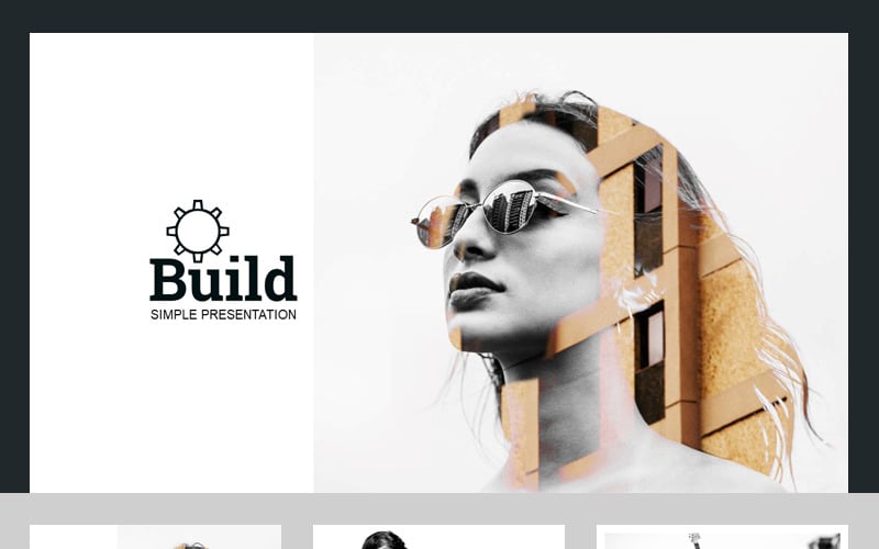 Black Build Bedrijfspresentatie PowerPoint-sjabloon