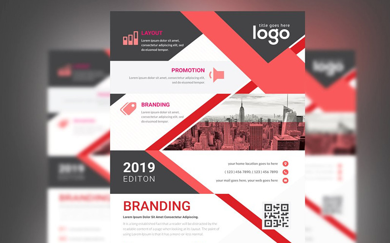 Download Фирменный стиль "Huasaga - Corporate Identity Template" / Huasaga - Corporate Identity Template - Фирменный стиль на тему графика new headline corporate business design cover template poster background flyer vector leaflet creative abstract banner company publication print graphic.